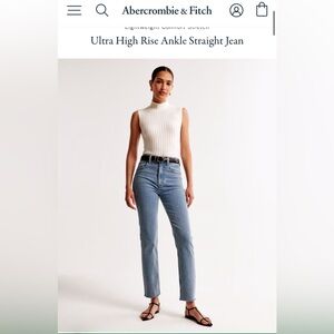 Abercrombie & Fitch Light Blue High Rise Jeans